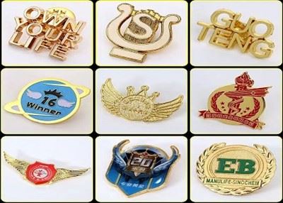 Deluxe Kavramalı Yönetici Pirinç Yaka İğnesi